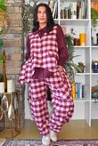 Paloma Tela Peter Pan Blouse Aubergine